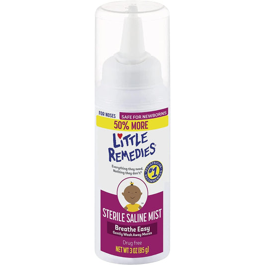 Little Remedies Sterile Saline Nasal Spray for Baby and Newborn, 85 g - 3 Oz